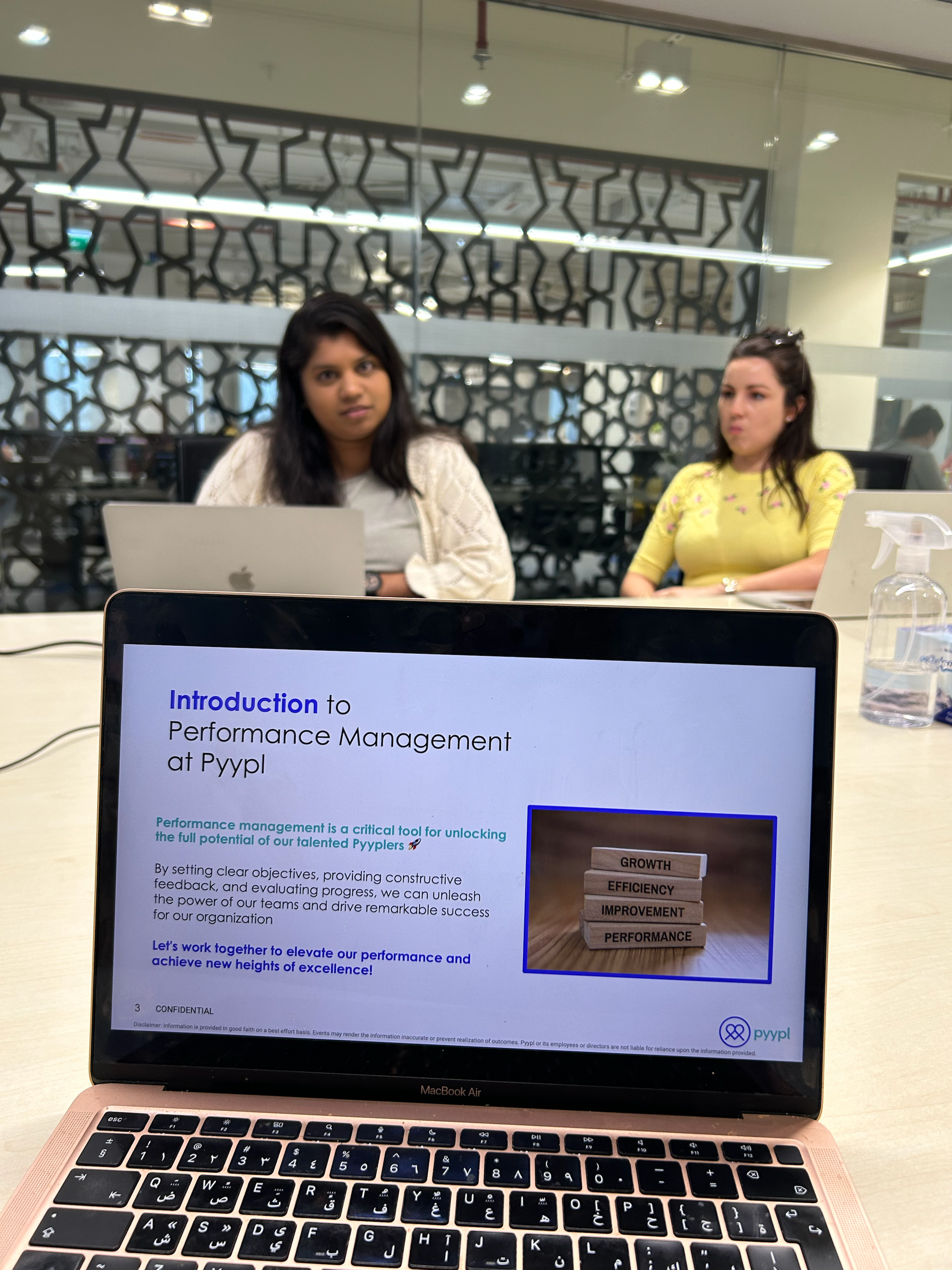 Performance management implementation and training session