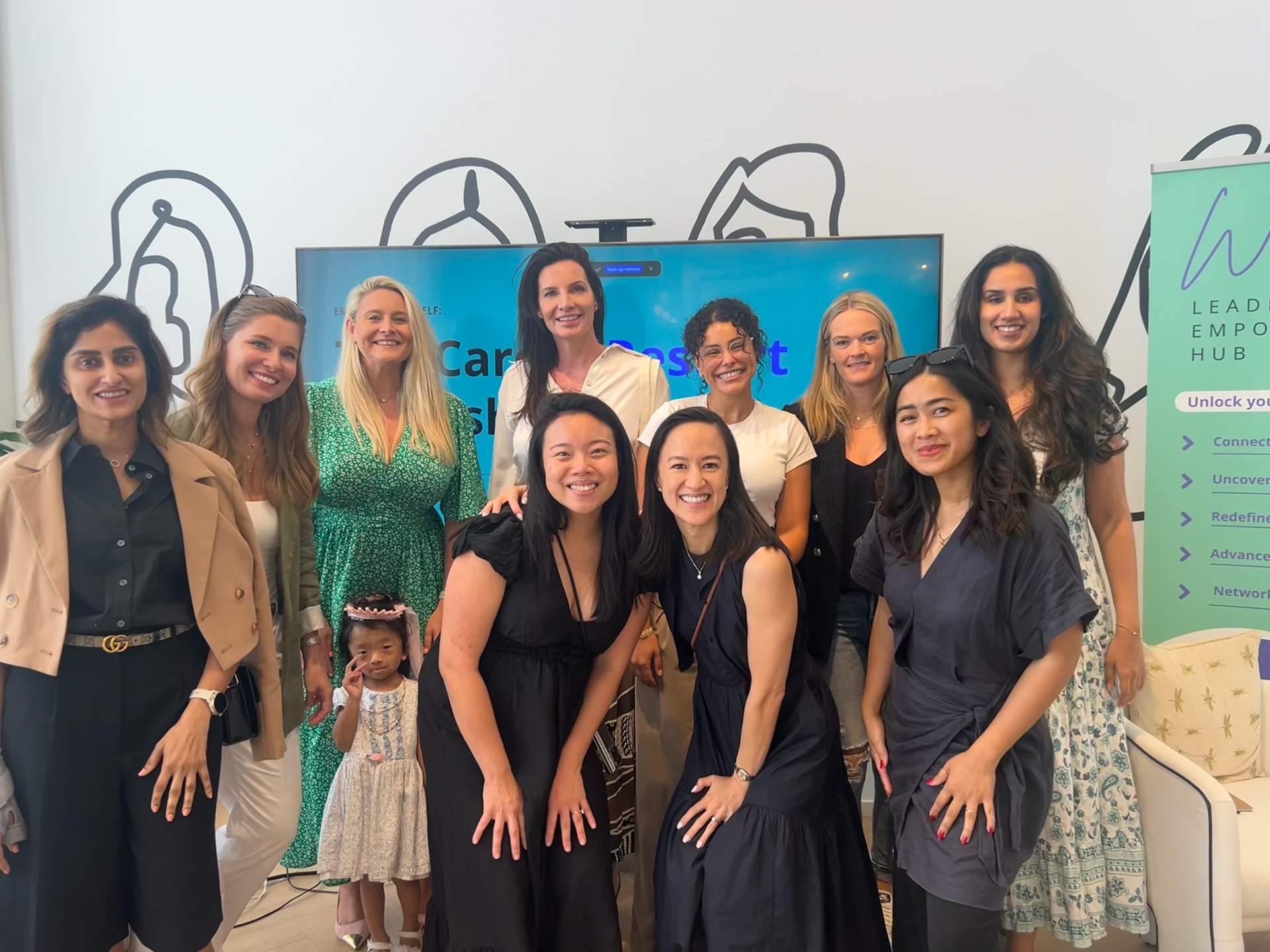 Women in Leadership Bootcamp participants during leadership development workshop