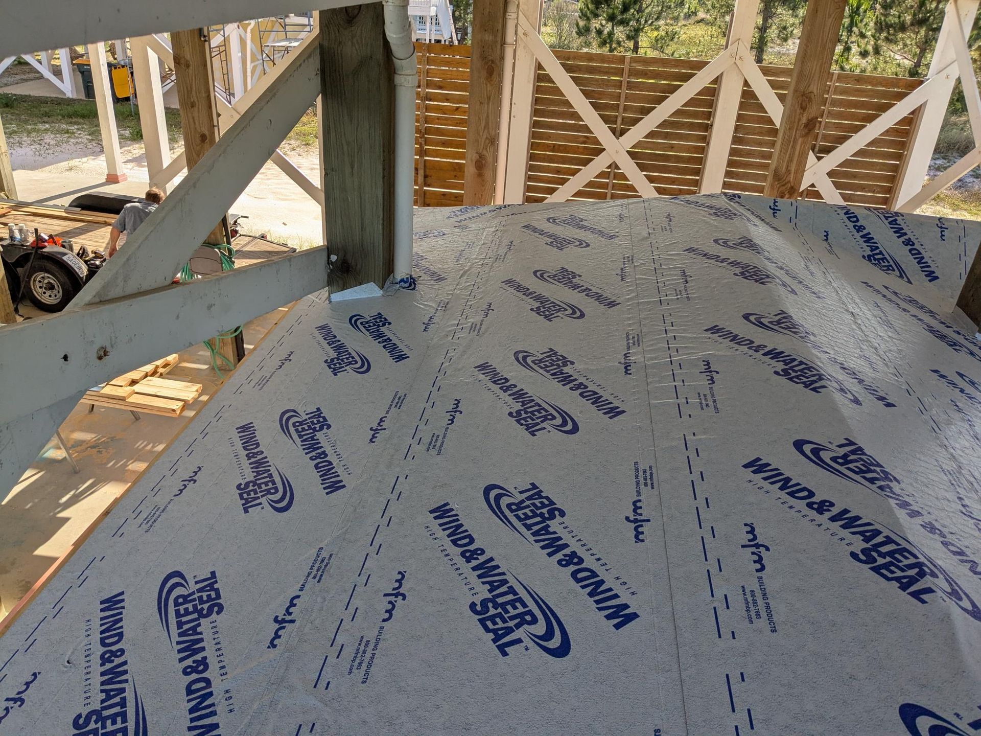 Roof covered with 