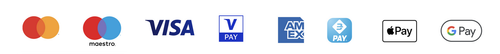 Tra i metodi di pagamento accettati figurano Mastercard, Visa, V Pay, Maestro, American Express, Apple Pay e Google Pay.