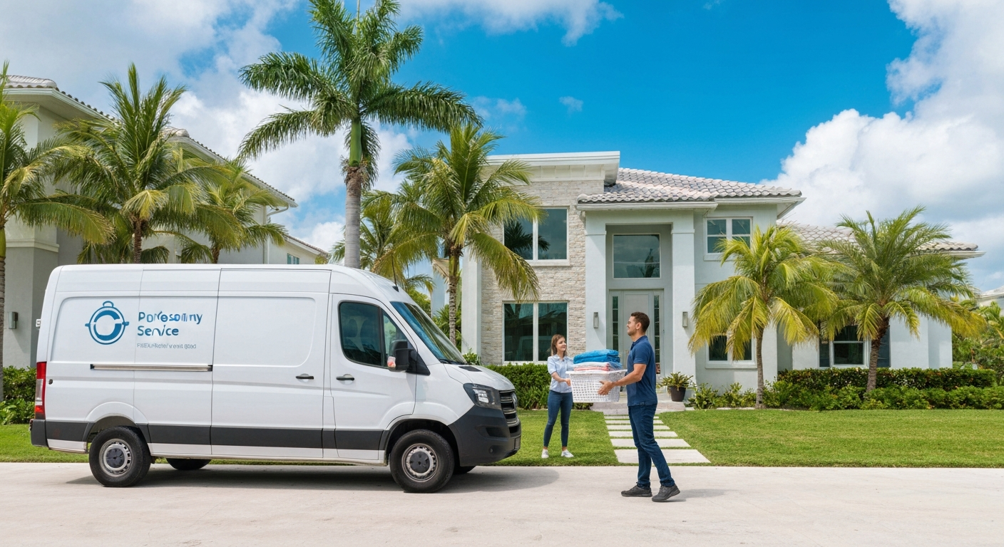 laundry pickup and delivery service Pompano Beach FL 2026