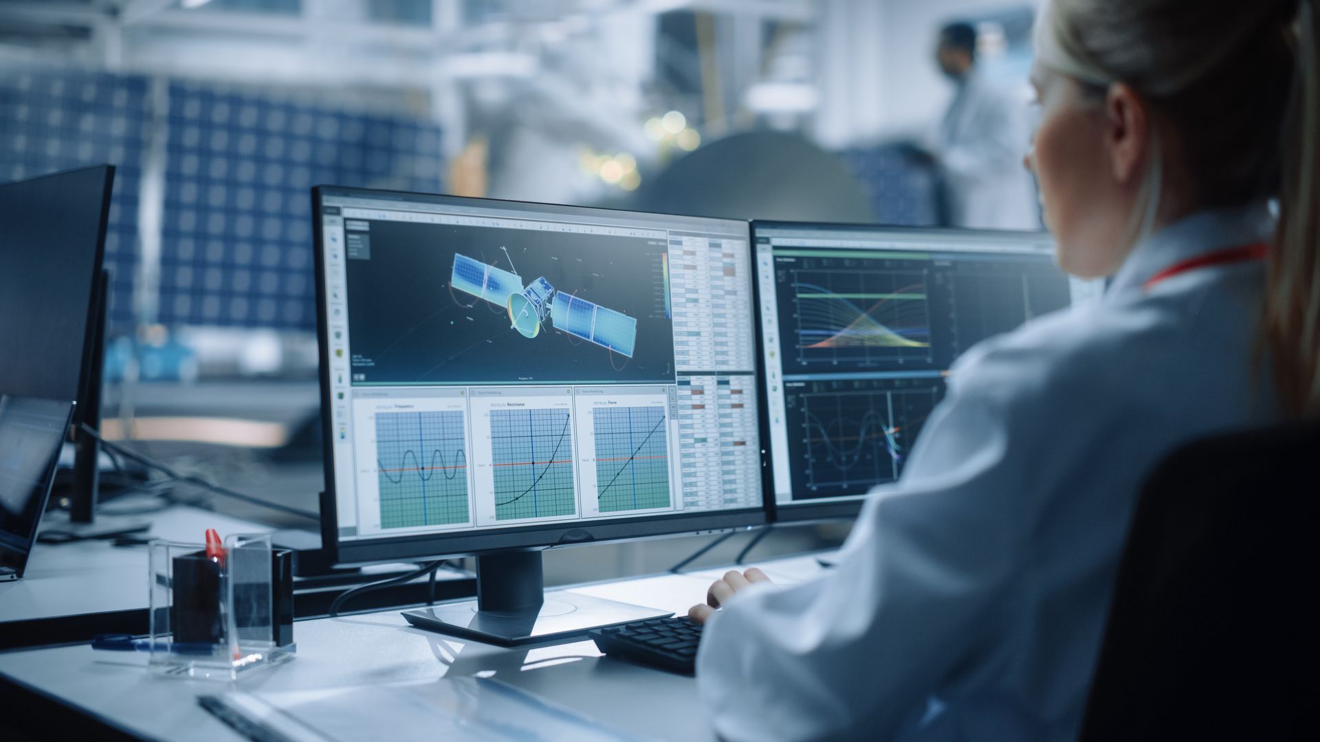 image of person interacting with a computer screen