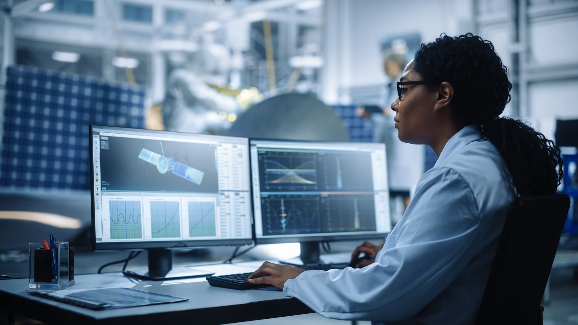image of person entering data into a computer