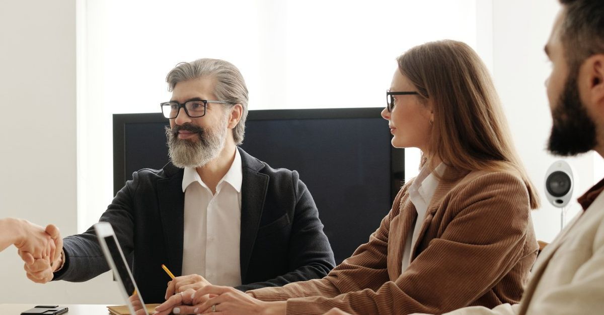 two people interacting in an educational session