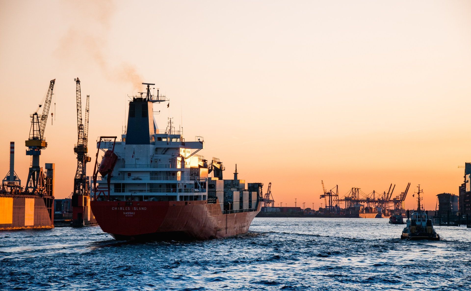 image of a cargo ship
