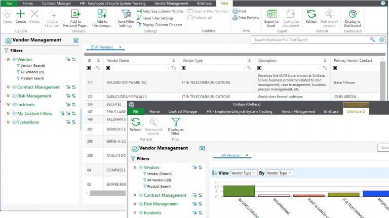 image screenshot of a Case Management system
