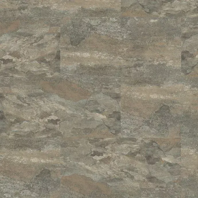 A close up of a tile floor with a marble texture.