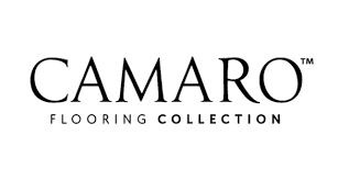 A black and white logo for camaro flooring collection