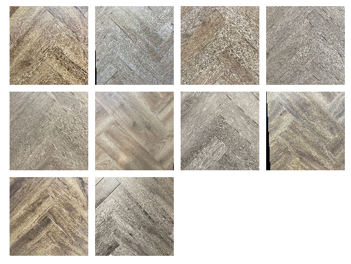 A collage of images of different types of wood floors