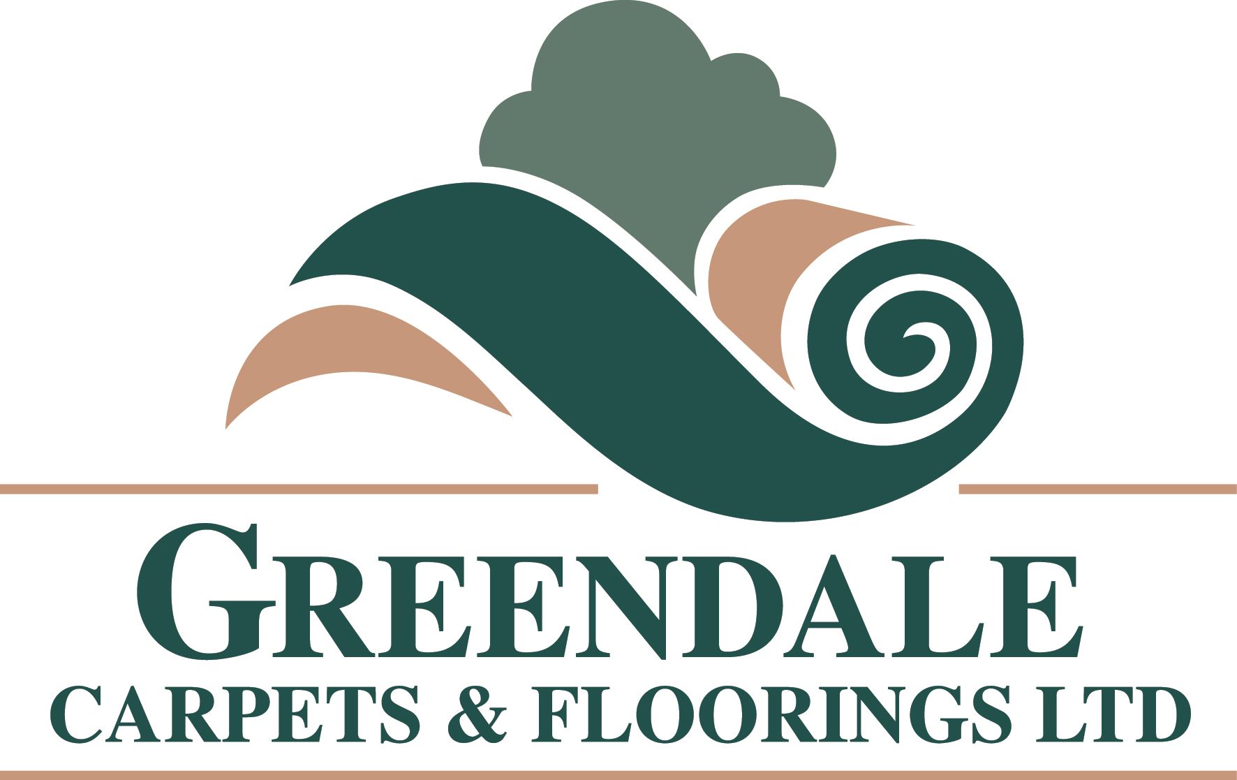 A logo for greendale carpets and flooring ltd