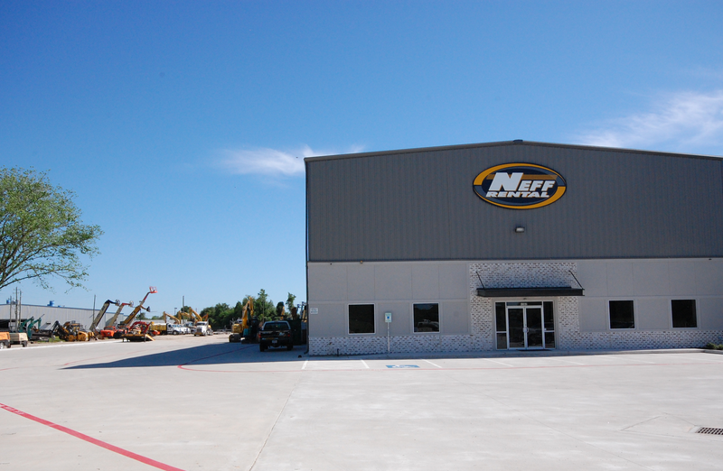 A large building with the word nace on it