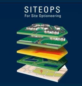 A poster that says siteops for site optioneering