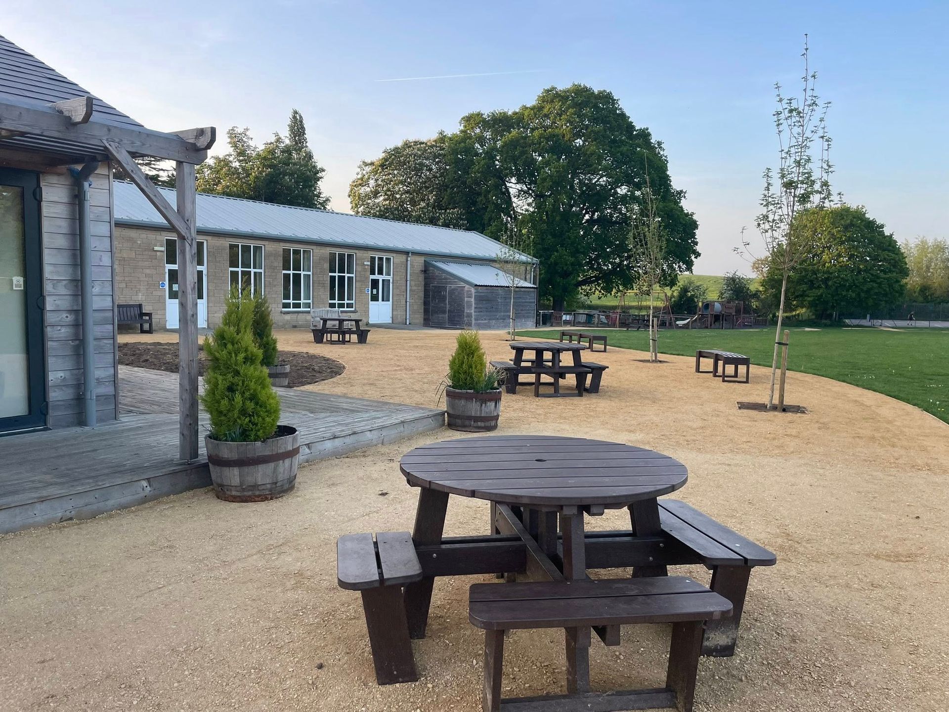 Public space design, park, recreation ground, self-binding grave, hoggin, seating, picnic, benches, gloucestershire
