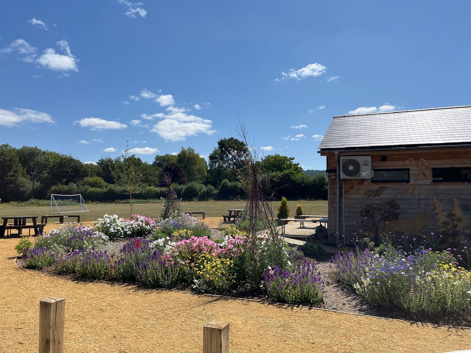 Public space design, park, recreation ground, sensory garden, wildlife friendly planting, pollinators, coaley gloucestershire