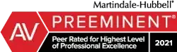 Martindale hubbell has been rated for highest level of professional excellence