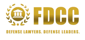A gold logo for defense lawyers , defense leaders.
