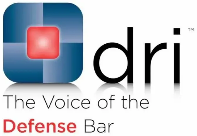 A logo for the voice of the defense bar