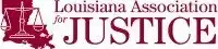 The logo for the louisiana association for justice