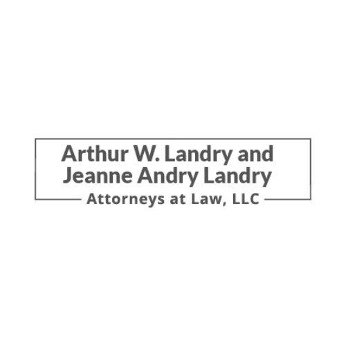 The logo for arthur w. landry and jeanne andry landry attorneys at law , llc.