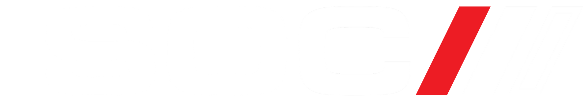 A solid red parallelogram slanted to the right, isolated on a white background.
