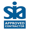 The Security Industry Authority (SIA) Approved Contractor logo in dark grey on a white background.