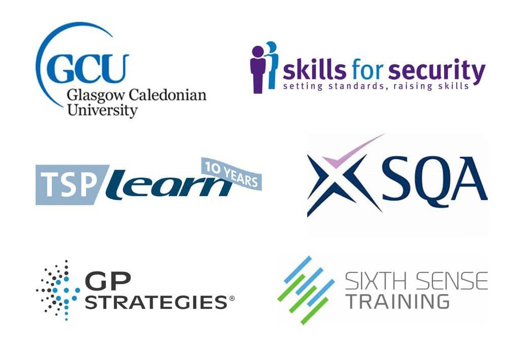 Training accreditations logos