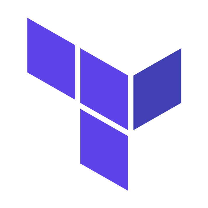 A purple cube is sitting on top of a white surface.