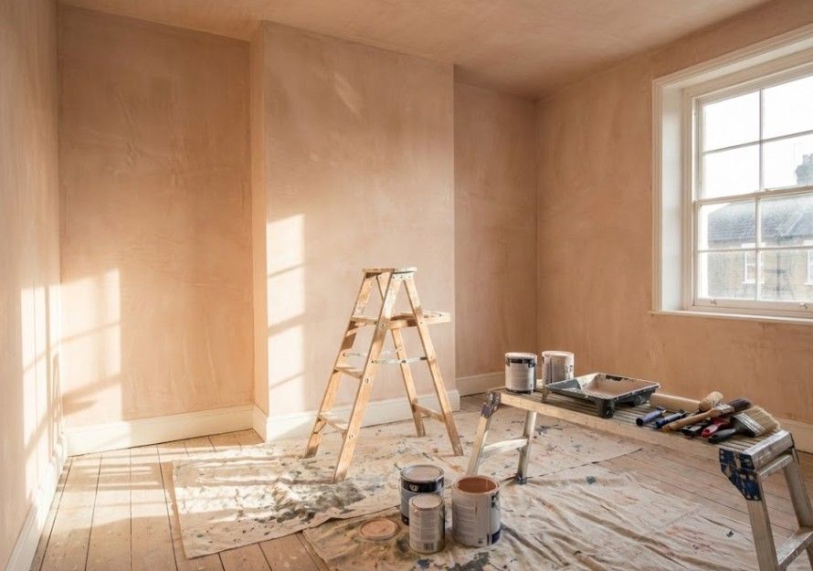 room being renovated in Cardiff