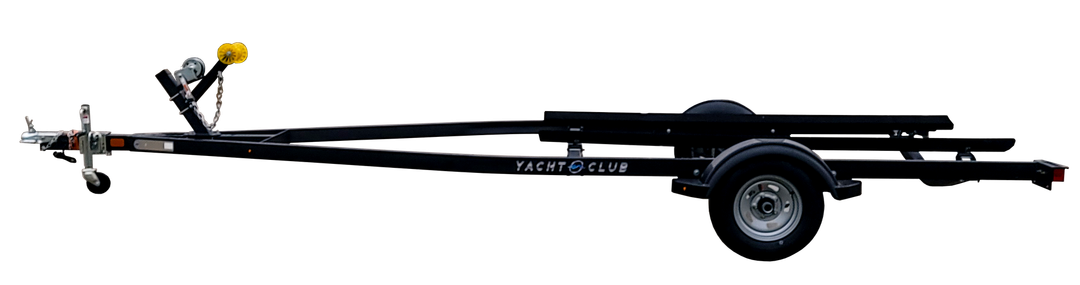 black powder coat pain boat trailer