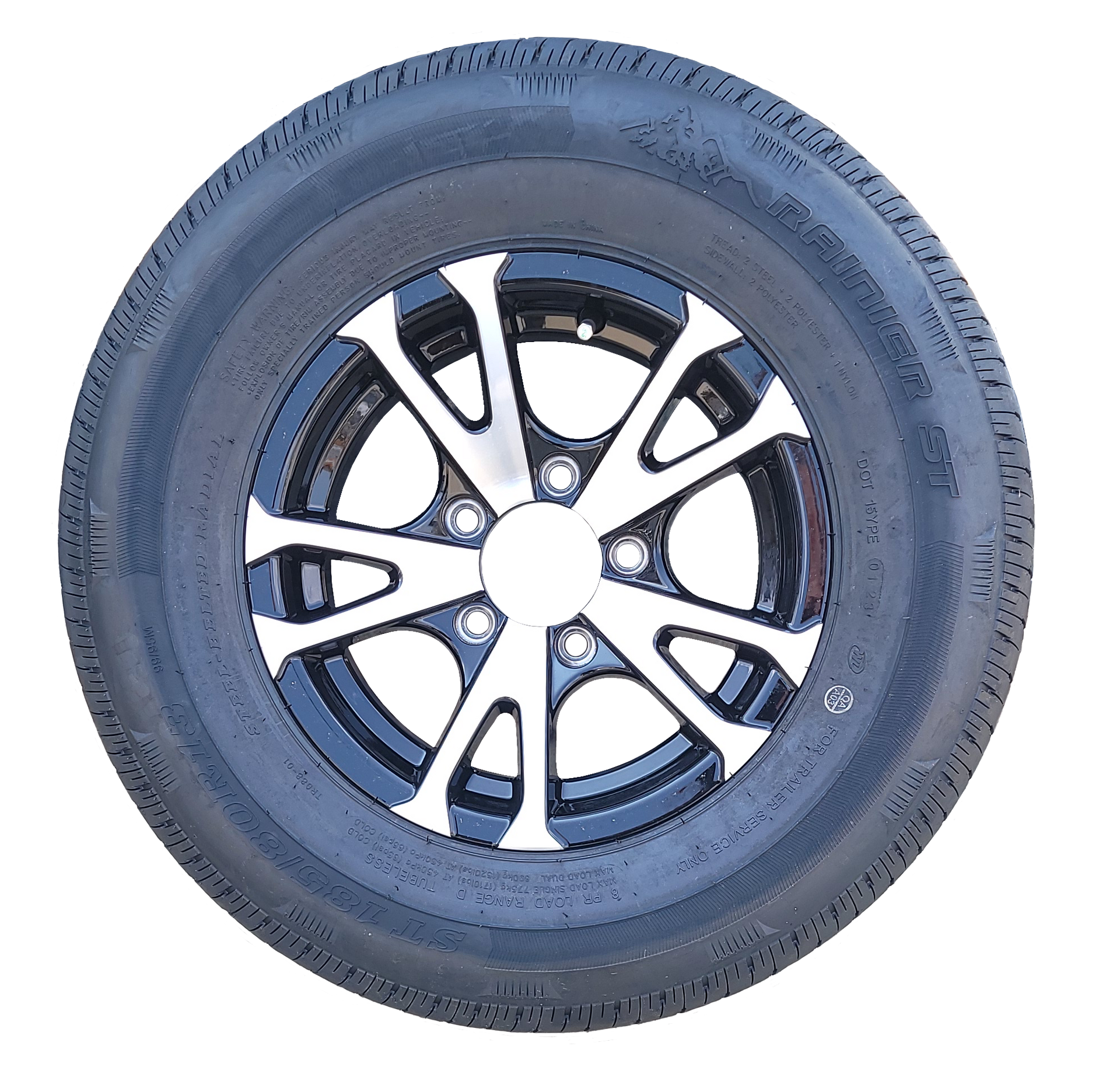 aluminum wheel and tire yacht club trailer