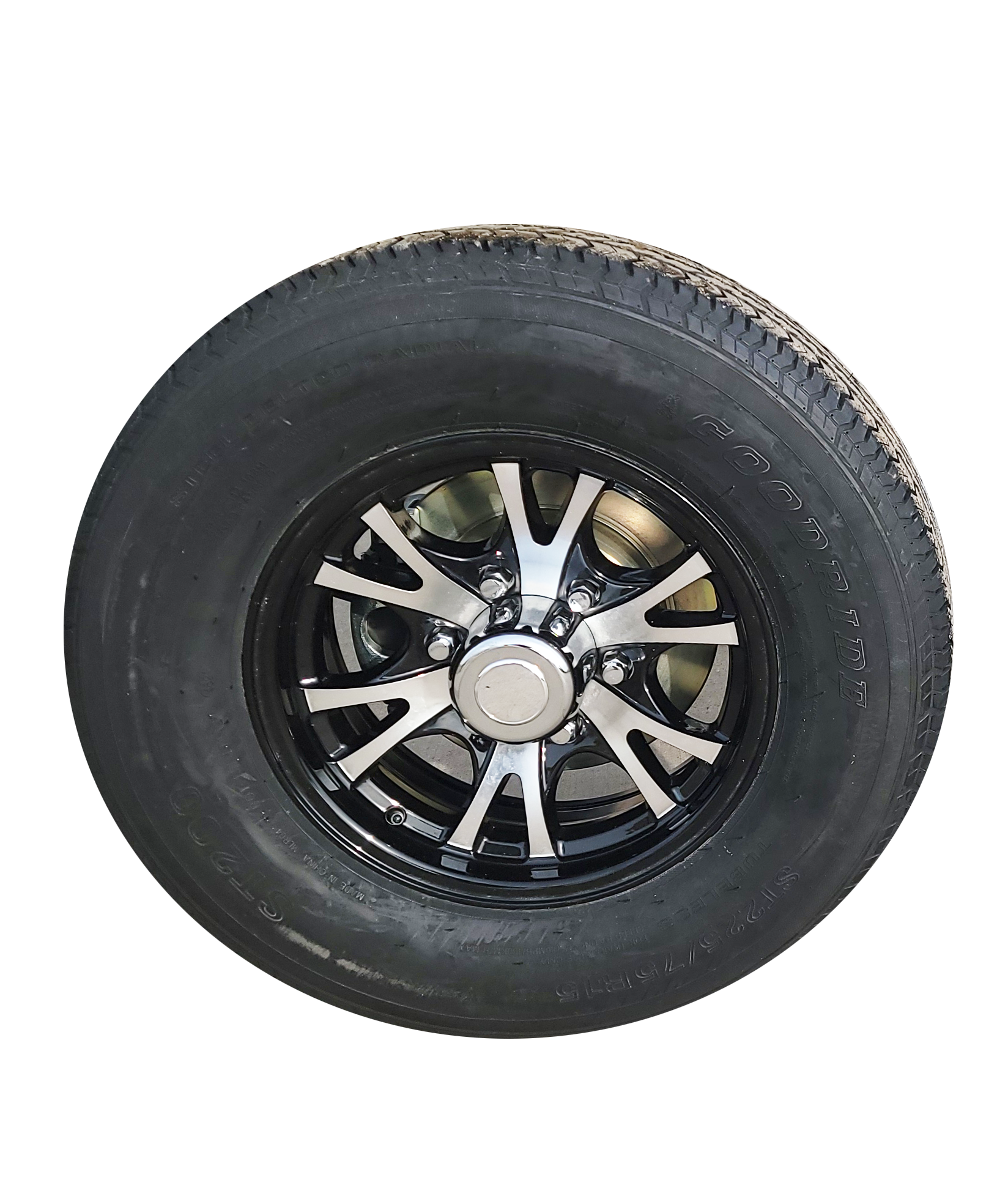 aluminum rim and tire