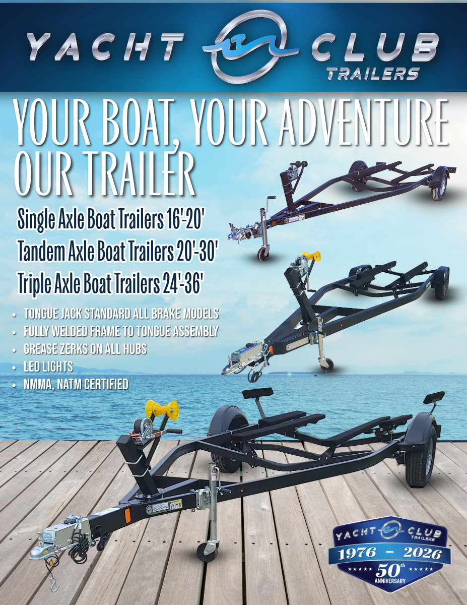 Yacht club boat trailer brochure