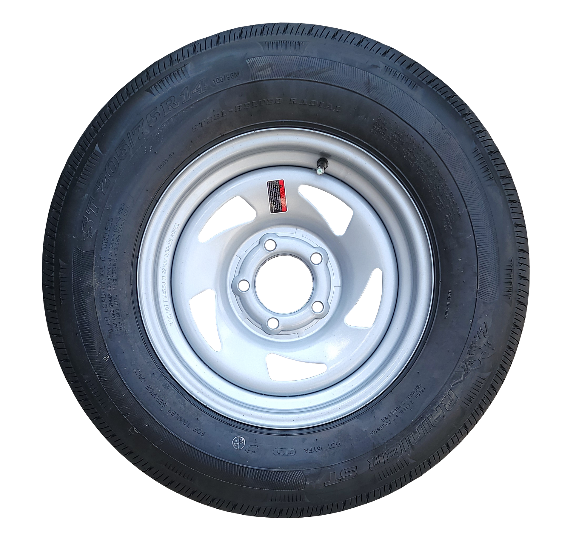 yacht club trailers steel wheel and tire