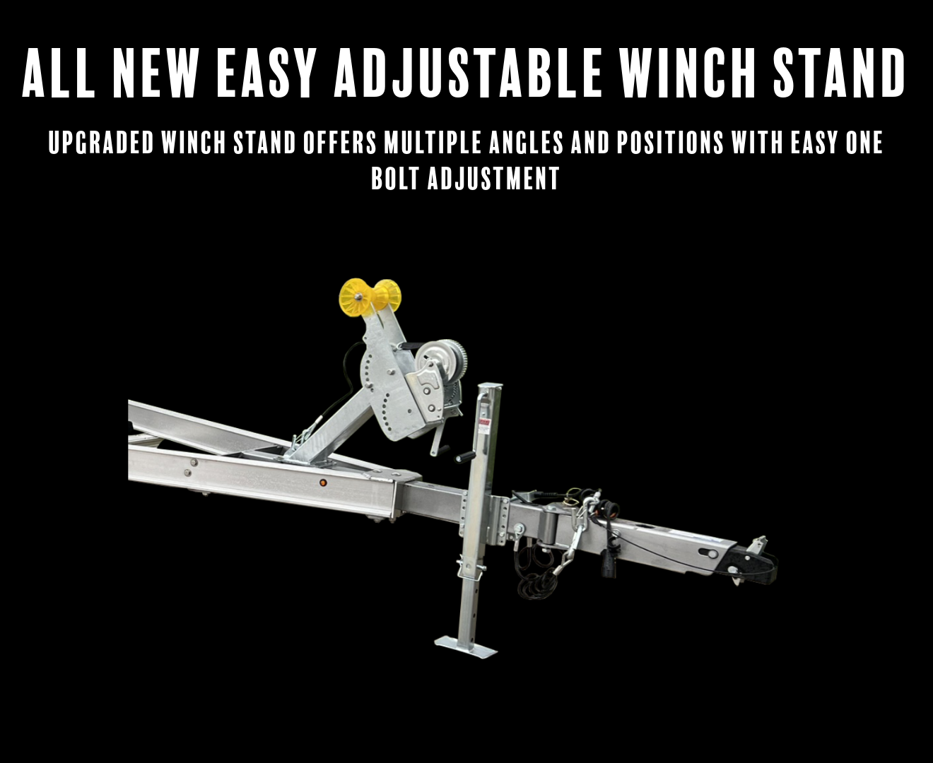 Yacht Club Aluminum II Beam winch stand
