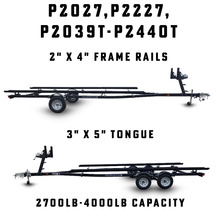 yacht club trailers pontoon trailer specs