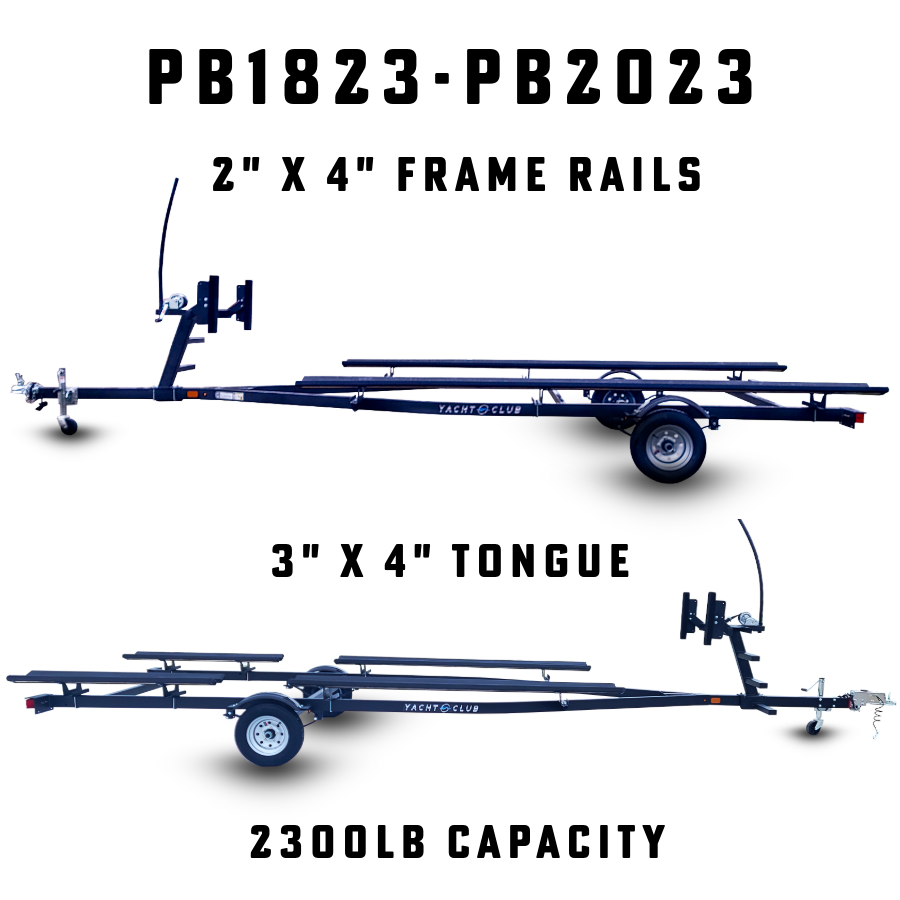 yacht club pb series pontoon trailer frame tongue spec