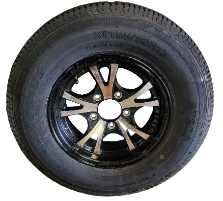 aluminum wheel and tire boat trailer