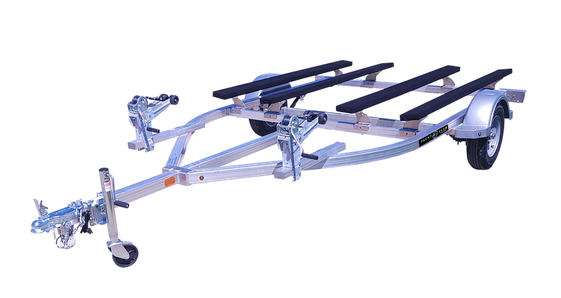 aluminum two unit personal watercraft trailer