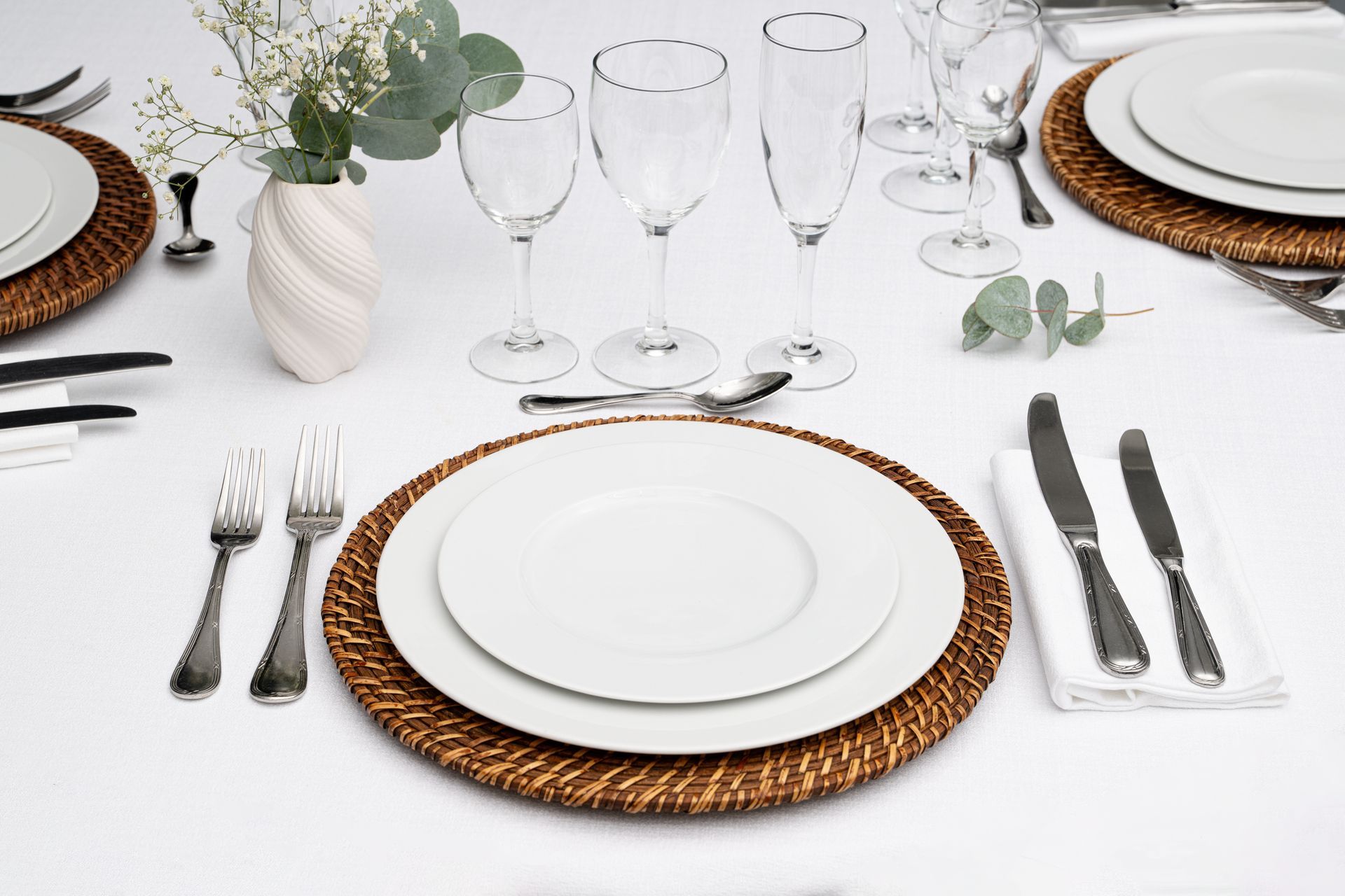 Assiette blanche Emotion de 27 de diamètre