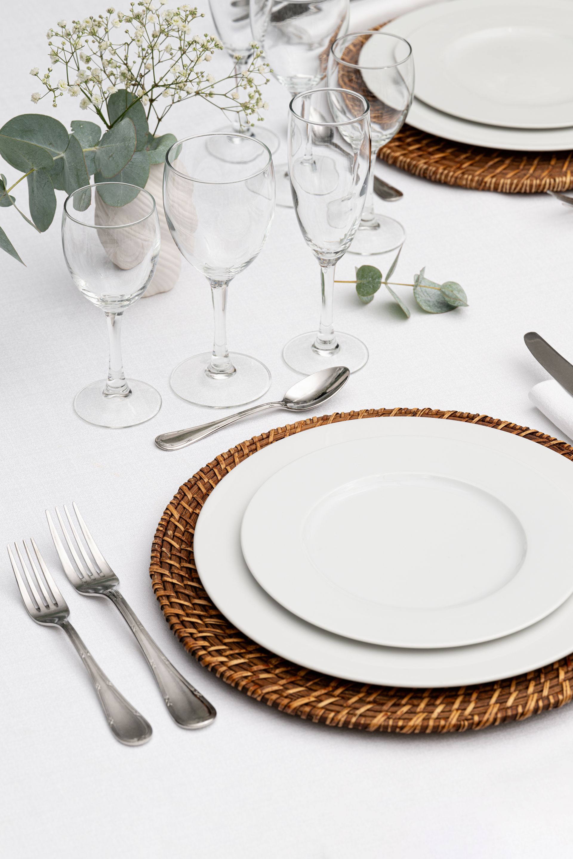 Assiette blanche Emotion de 27 de diamètre