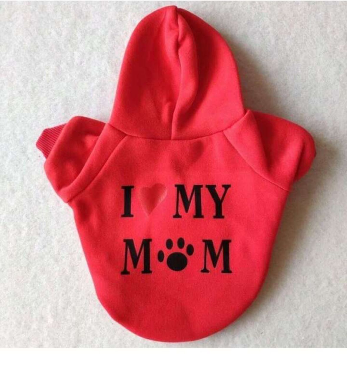 I Love Mom Hooded Shirt