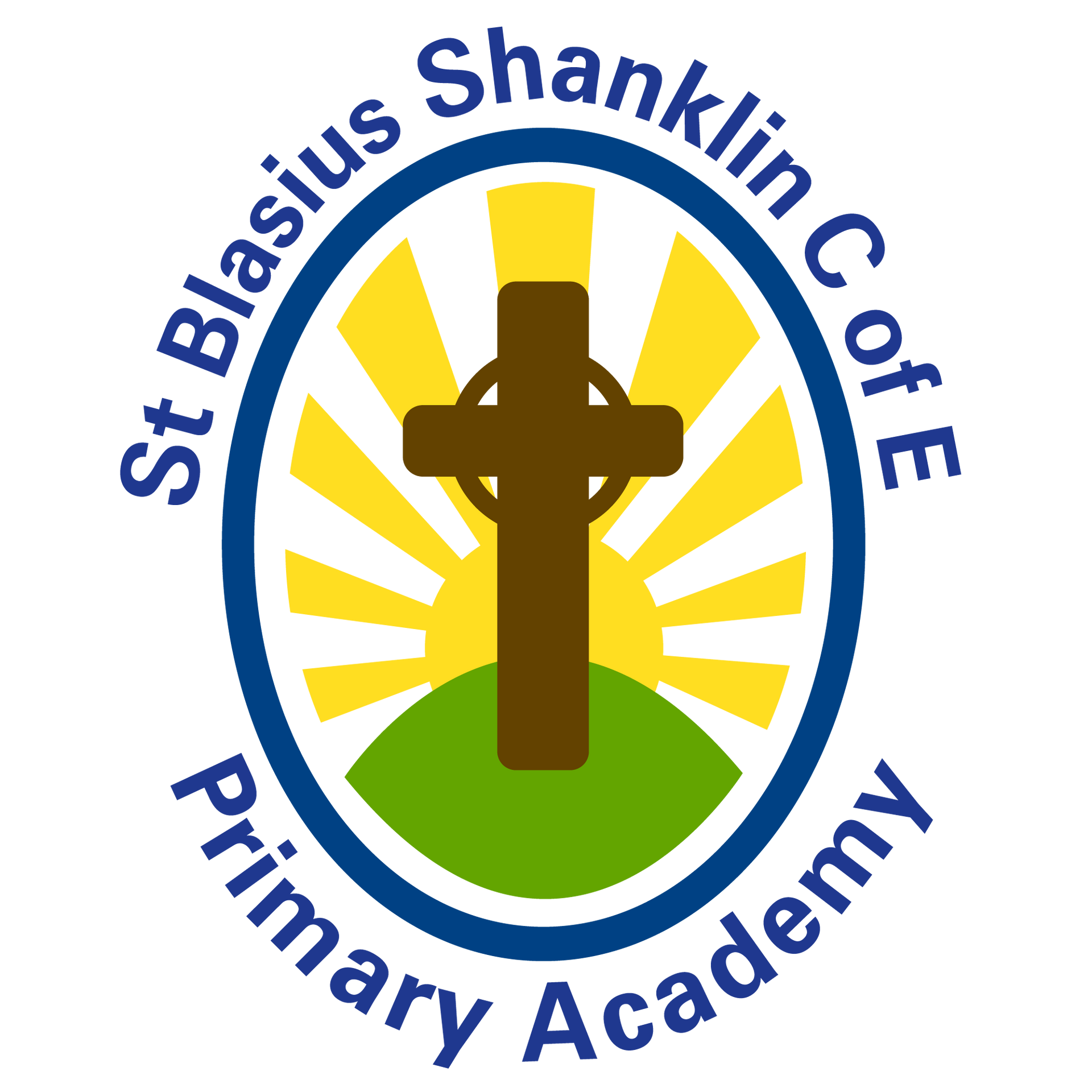 The logo for st. blasius shanklin cote primary academy