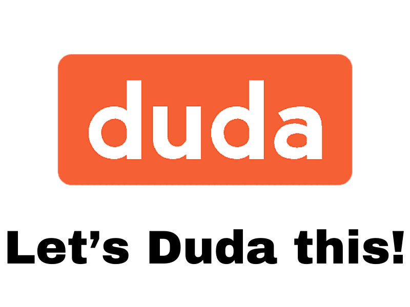 A logo for duda that says `` let 's duda this ''.