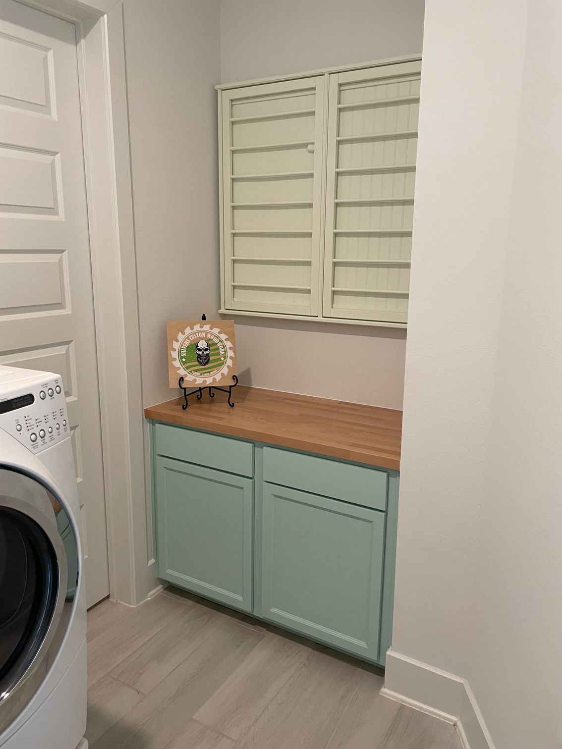 Custom Laundry Cabinet Builtin Katy Texas