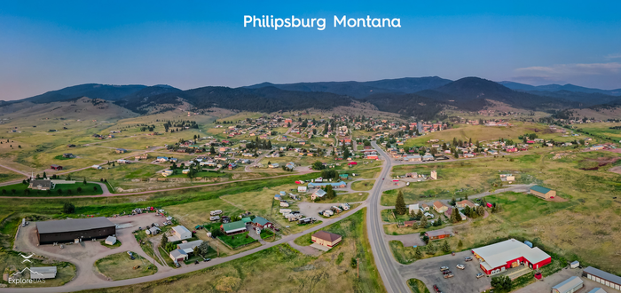 Philipsburg Monatan arial photo