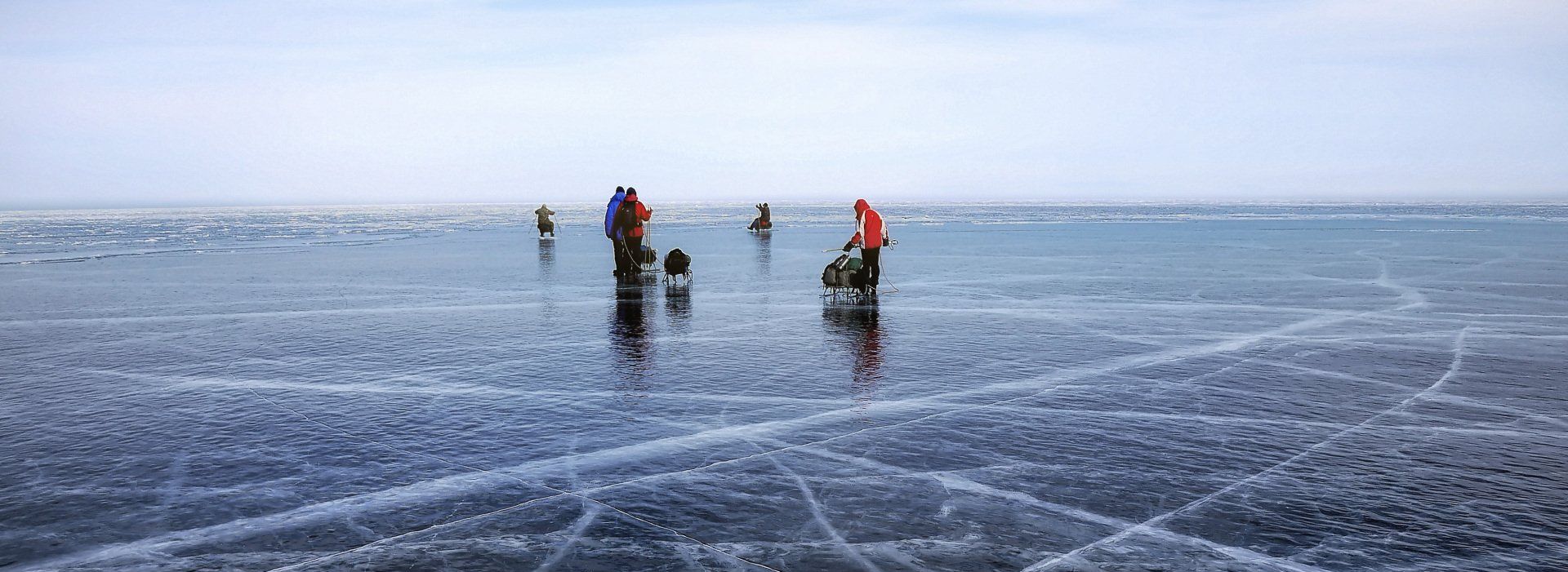Ice fishing near Philipsburg Montana