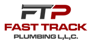 FTP Fast Track Plumbing, LLC logo in red, black, and gray