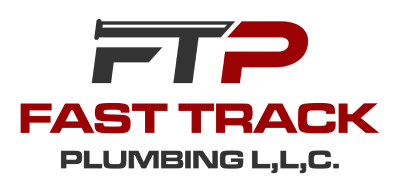 FTP Fast Track Plumbing, LLC logo in red, black, and gray