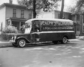 Vintage moving truck, 