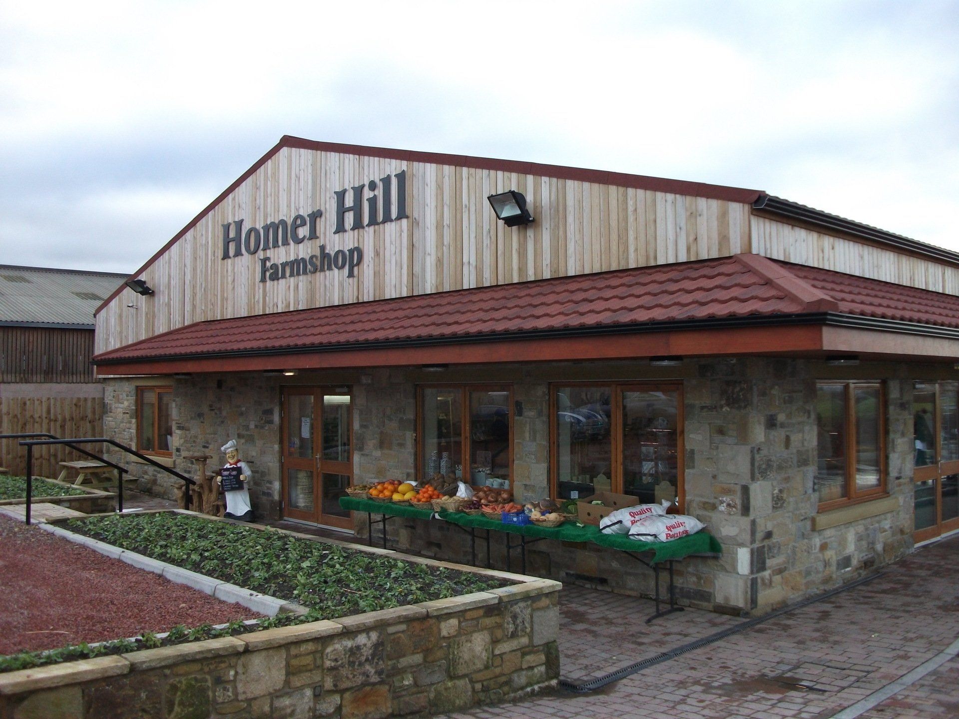 A farm shop called bomer hill farm shop